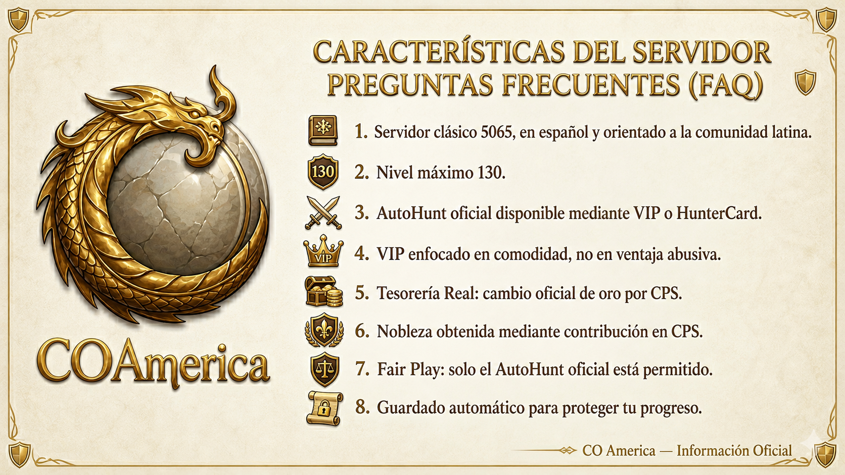 GUÃA OFICIAL â€” CARACTERÃSTICAS DEL SERVIDOR CO AMERICA