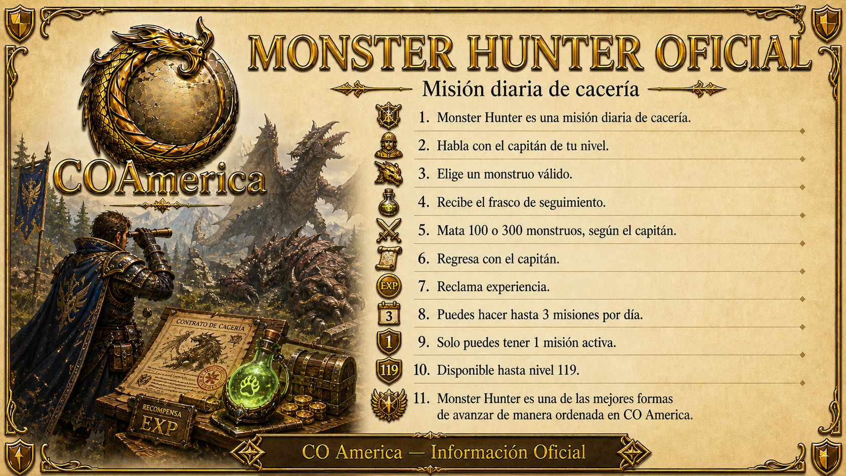 GUÃA OFICIAL â€” MONSTER HUNTER